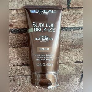 NEW L'Oreal Sublime Bronze Tinted Self Tanning Lotion Medium HTF DISCONTINUED